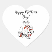 Sticker van het moederhart (Voorkant)