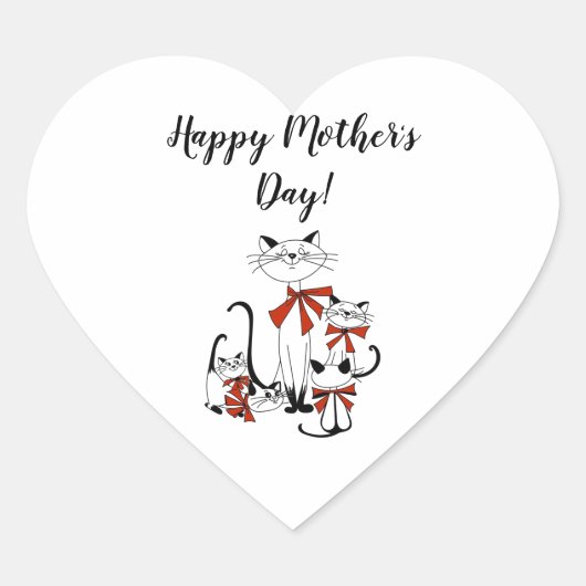 Sticker van het moederhart (Voorkant)