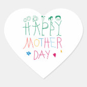 Sticker van het moederhart (Voorkant)