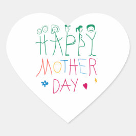 Sticker van het moederhart
