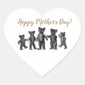 Sticker van het moederhart (Voorkant)