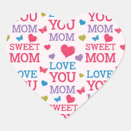 Sticker van het moederhart (Voorkant)