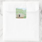 Sticker van het opstandingsplein (Tas)