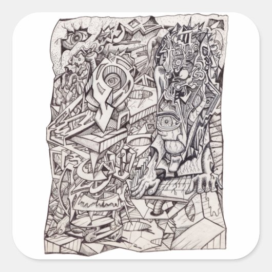 Sticker van het orgaan van de ongerustheid (Voorkant)