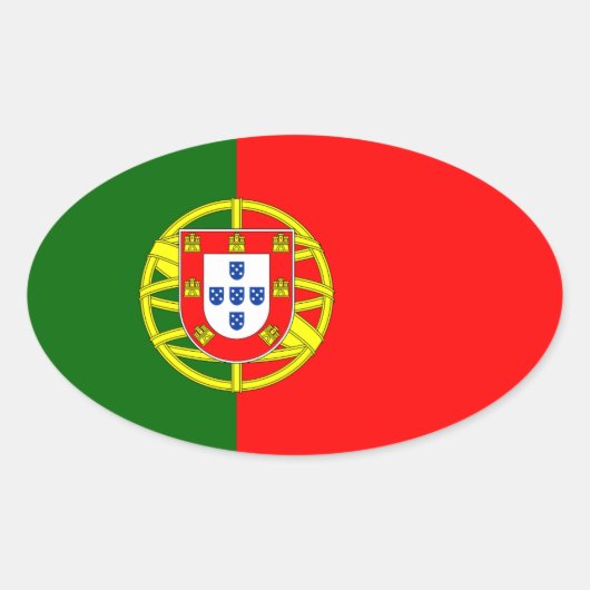 Sticker van het Portugese vlaggenland | Vlag van P (Voorkant)