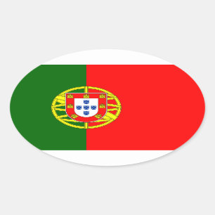 Sticker van het Portugese vlaggenland   Vlag van P