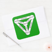 Sticker van het Scutum Fidei/Schild van de Drievul (Envelop)