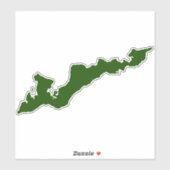 Sticker van het Silhouette Decal van de vissers -  (Vel)