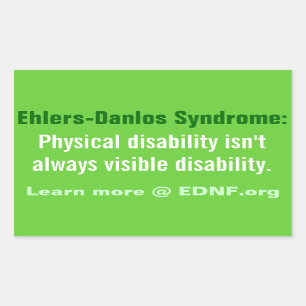Sticker van het syndroom van Ehlers-Danlos (EDS) -