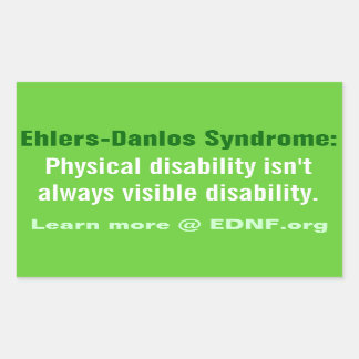 Sticker van het syndroom van Ehlers-Danlos (EDS) -