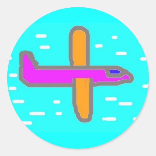 Sticker van het vliegtuig (Voorkant)