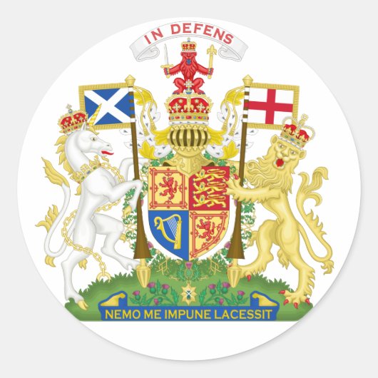 Sticker van het wapen van Schotland (Voorkant)