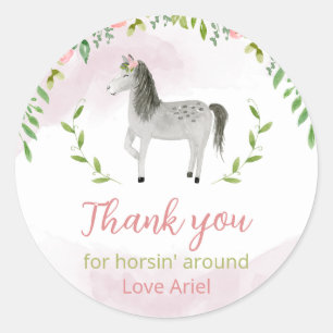Sticker van Horse Birthday, Cowgirl Birthday Party