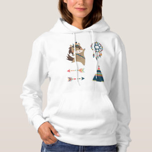 Sticker van Indische paarden zet Ponny Rider Dream Hoodie
