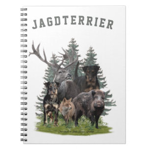 Sticker van Jagdanger buitenloods Onderzetter T Notitieboek