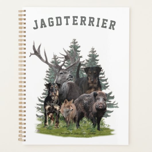 Sticker van Jagdanger buitenloods Onderzetter T Planner (Voorkant)