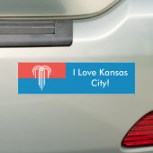 Sticker van Kansas City, Missouri (Op auto)
