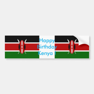 Sticker van Kenia, Happy Birthday Kenia !