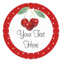 Sticker van kersen en poolpunten