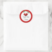 Sticker van kersen en poolpunten (Tas)