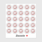 Sticker van keukenbont (Vel)