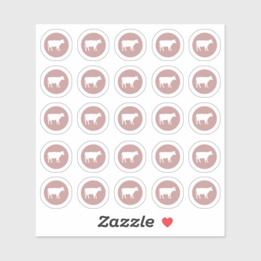 Sticker van keukenbont (Vel)