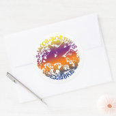 Sticker van kookplaat met gevleugelde paarden (Envelop)