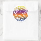 Sticker van kookplaat met gevleugelde paarden (Tas)