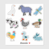 STICKER VAN KUSTDIEREN (Vel)