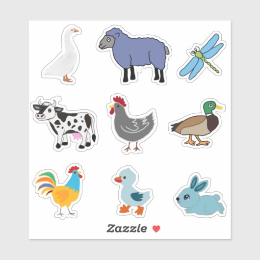 STICKER VAN KUSTDIEREN (Vel)