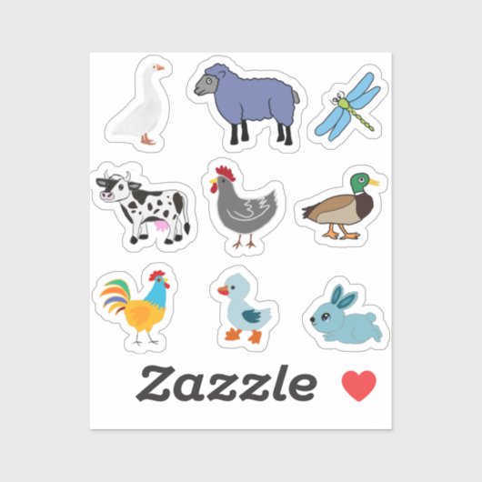 STICKER VAN KUSTDIEREN (Vel)