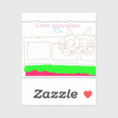 Sticker van liefdeschocolade (Vel)