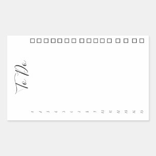 Sticker van lijst met selectievakjes uitvoeren