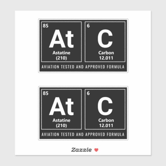 Sticker van luchtverkeersleidingselementen (ATC) (Vel)