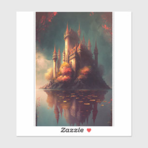 Sticker van Magical Fantasy Castle