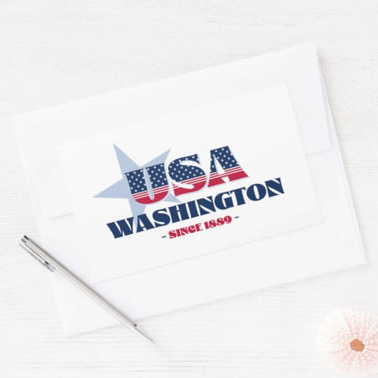 Sticker van mijn thuisstaat (Envelop)