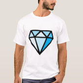 Sticker van Minecraft Diamond T-shirt (Voorkant)