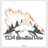 Sticker van mountains mailbox (Vel)