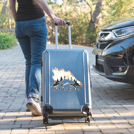 Sticker van mountains mailbox (Koffer Insitu)