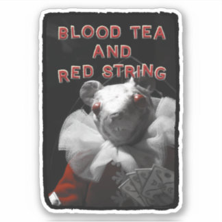 Sticker van Mouse van Blood Tea en Red String