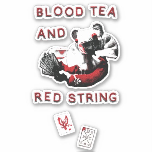 Sticker van Muis uit Blood Tea and Red String (Voorkant)