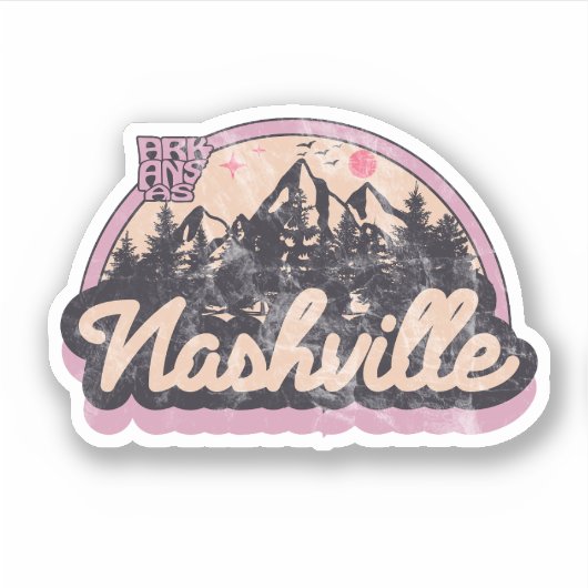 Sticker van Nashville, Arkansas (Voorkant)