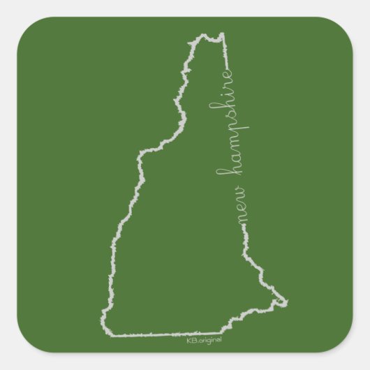 Sticker van New Hampshire (Voorkant)