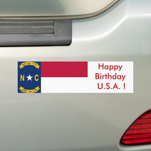 Sticker van North Carolina (Op auto)