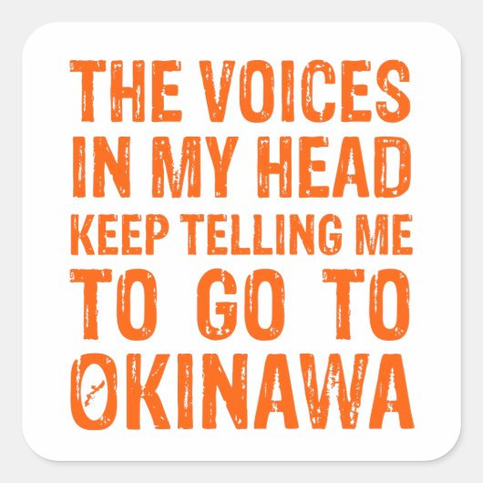 Sticker van Okinawa (Voorkant)