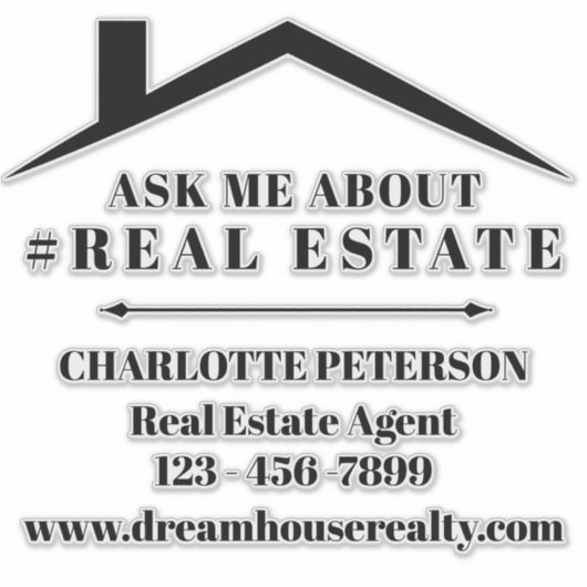 Sticker van onroerend goed (Voorkant)