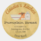 Sticker van pompoenbrood (Voorkant)