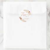 Sticker van popcorn, Bedankt voor het slaan met be (Tas)