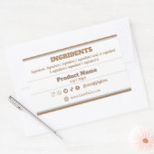 Sticker van productetiket van ingrediënt (Envelop)
