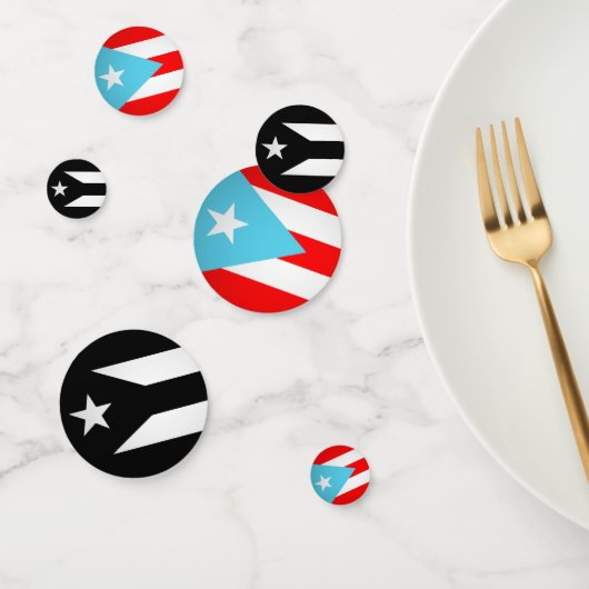 Sticker van Puerto Ricaanse vlaggen Confetti (Groep)